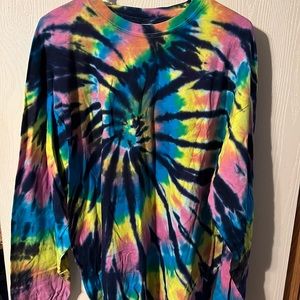 Tye dye long sleeve Cotten tee shirt